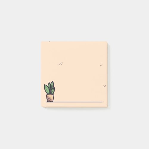 Simple Custom Plant Design Post_it Notes