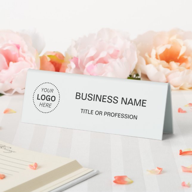 Simple Custom Professional logo Desk Nameplate Table Tent (In SItu (Wedding))