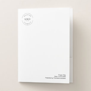 Simple Custom Project title Business Logo website Pocket Folder