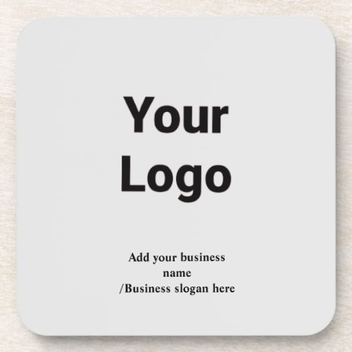 Simple custom QR code add you name logo Classic Ro Beverage Coaster