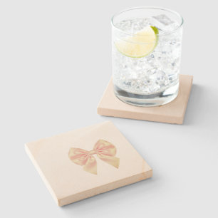 Simple custom QR code add you name logo Classic Ro Stone Coaster