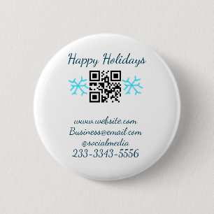 simple custom QR code add your name text Classic Button