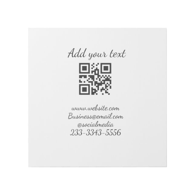 simple custom QR code add your name text  Classic  Gallery Wrap (Front)