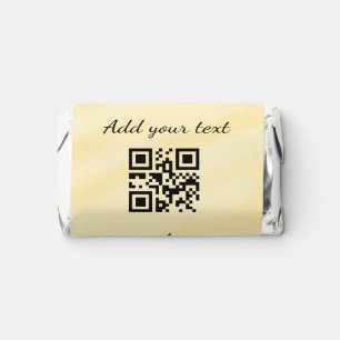 simple custom QR code add your name text Classic Hershey's Miniatures