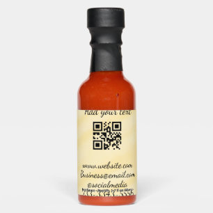 simple custom QR code add your name text Classic Hot Sauces