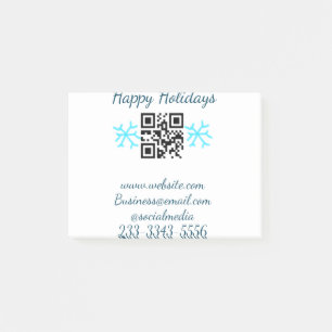 simple custom QR code add your name text Classic Post-it Notes