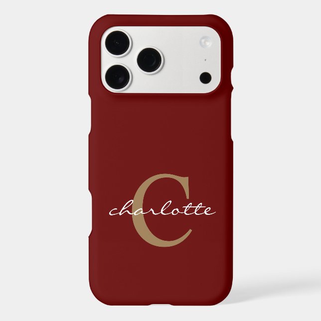 Simple Custom Red Case-Mate Iphone Case (Back)