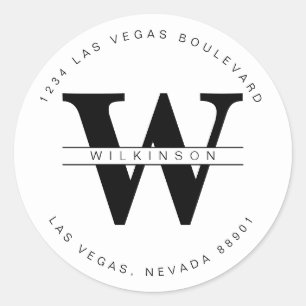 Simple custom return address label