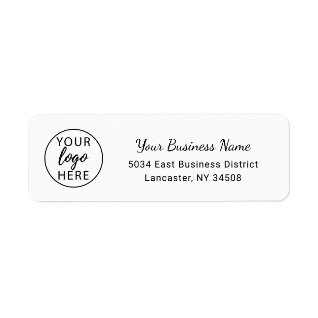 Simple Custom Returns Address  Label (Front)