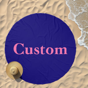 Simple Custom Text Beach Towel