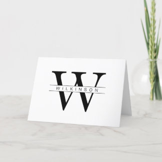 Simple custom thank you note, wedding thank you