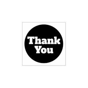 Simple Custom Thank You Rubber Stamp