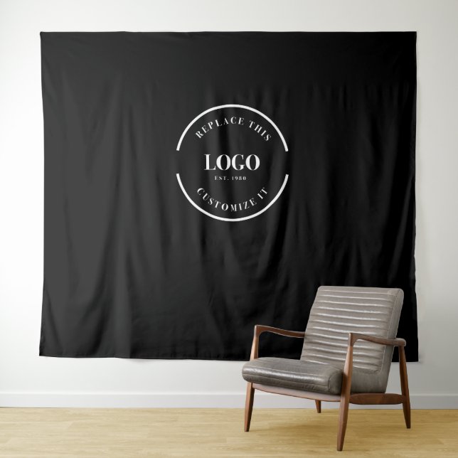 Simple Custom white Logo backdrop Company branding (In Situ (Horizontal))