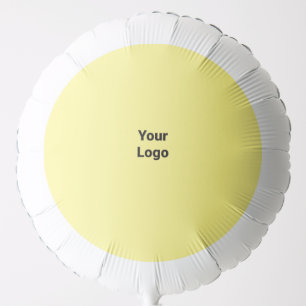 simple custom yellow blue watercolor add logo mini balloon