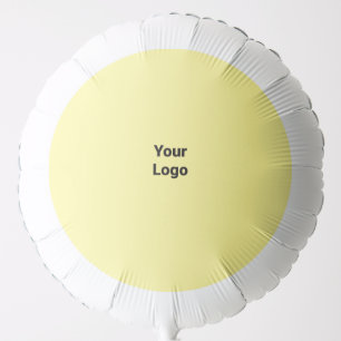 simple custom yellow blue watercolor add logo mini balloon