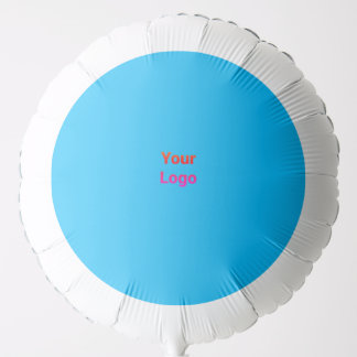 simple custom yellow blue watercolor add logo mini balloon