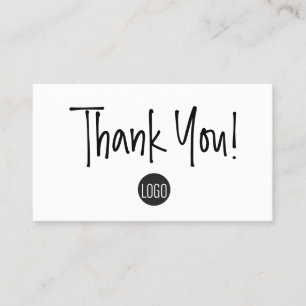 Simple Customer Appreciation Business logo Business Card