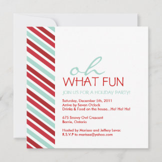 Simple Customizable Christmas Party Invitation