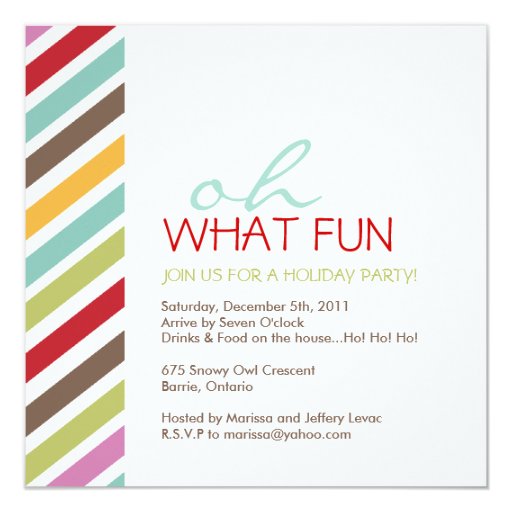 Simple Christmas Party Invitations 3