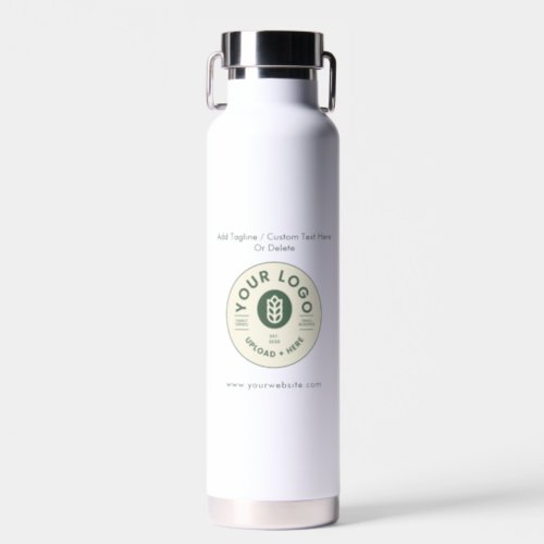 Simple Customizable Company Logo Website  Water Bottle