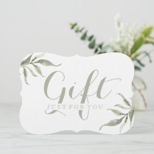 Simple Customizable Foliage Gift Certificates