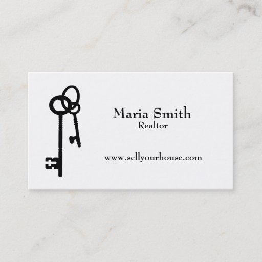 Customizable Simple Customizable Modern Realtor Business Card