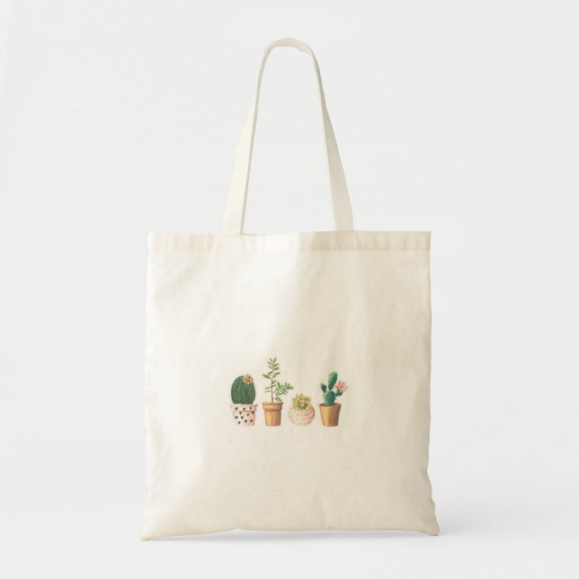 Simple Customizable Plant Tote Bag (Front)