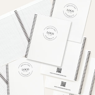 Simple customizable QR CODE Logo website Promotion Notebook