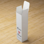 Simple Customizable White Wine Gift Box