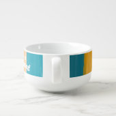 Simple Cute Abstract Watercolor Stripes in Pink Soup Mug (Back)