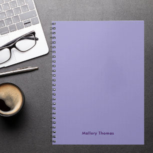 Simple Cute Aesthetic Colorful Bold Purple Notebook