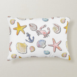 Simple Cute Beach Design Accent Pillow