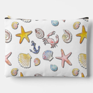 Simple Cute Beach Design  Accessory Pouch