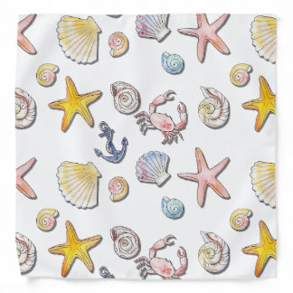 Simple Cute Beach Design Bandana