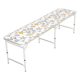 Simple Cute Beach Design Beer Pong Table