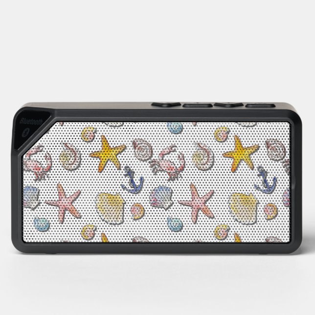 Simple Cute Beach Design  Bluetooth Speaker (Front)