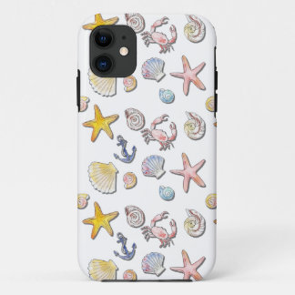 Simple Cute Beach Design iPhone 11 Case