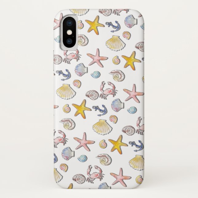 Simple Cute Beach Design  Case-Mate iPhone Case (Back)