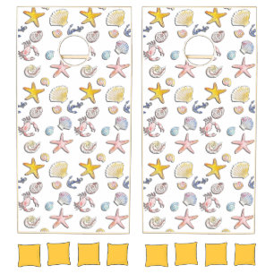 Simple Cute Beach Design  Cornhole Set