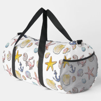 Simple Cute Beach Design  Duffle Bag