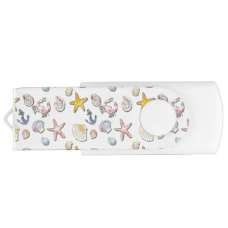 Simple Cute Beach Design  Flash Drive