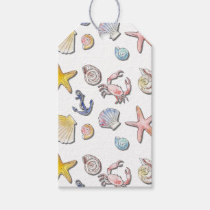 Simple Cute Beach Design  Gift Tags