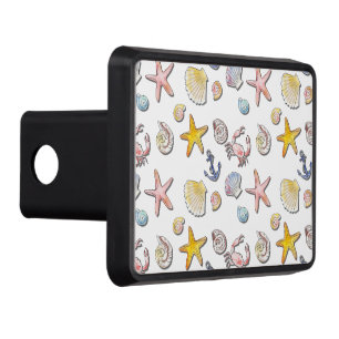Simple Cute Beach Design  Hitch Cover