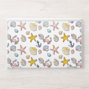 Simple Cute Beach Design HP Laptop Skin