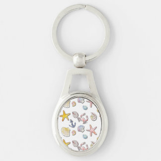 Simple Cute Beach Design Keychain