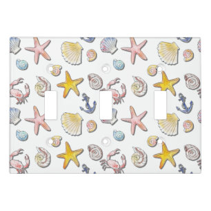 Simple Cute Beach Design  Light Switch Cover