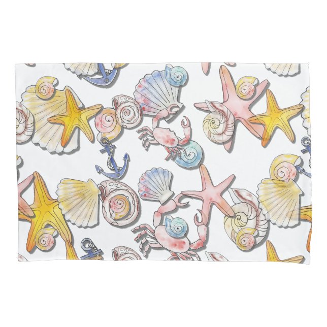 Simple Cute Beach Design  Pillow Case (Front)