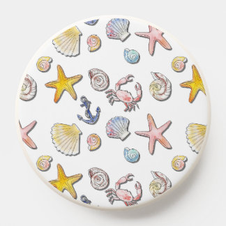 Simple Cute Beach Design  PopSocket