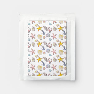 Simple Cute Beach Design  Tea Bag Drink Mix