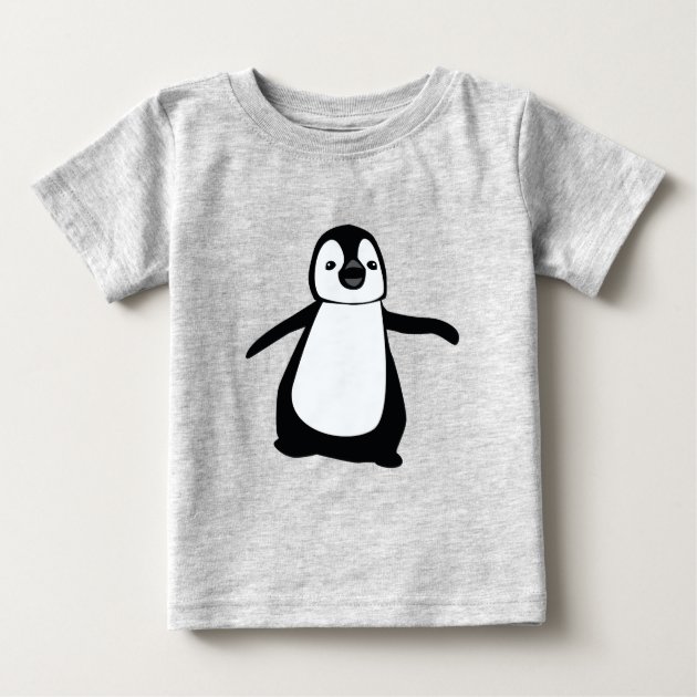 white penguin illustration Baby T-Shirt 